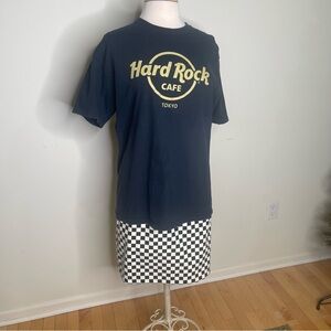 Navy Blue HARD ROCK CAFE TOKYO Authentic T Shirt Collectable Women’s Size Large